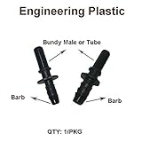 燃料ラインクイックコネクタ3 / 8 "バーブ継手に3 / 8 " Bundyオスチューブ( 2単位)