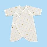 MIKIHOUSE FIRST(ミキハウスファースト)『ピュアベール』天使の肌着どうぶつ柄の天竺コンビ肌着 ６０ｃｍ,白（01）