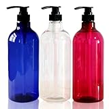 Copeflap シャンプーディスペンサー 1000ml シャンプーボトル ディスペンサー つめかえボトル 大容量 (3本セット)