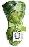 Max Daniel Baby Rosebuds and Satin Security Blanket - Celery by Max Daniel Designs