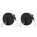 JEELAD 荷台用 ゴム紐 ゴムバンド ベルト 荷締めベルト 1m 2m 3m 4m 金属フック付き 丈夫 伸縮可能 ロープ 幅30mm 長さ調節 自転車 バイク キャリーカート 転落防止 引っ越し バイク