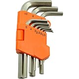 Dynamic Tools D043204 Metric Regular Hex Key Set (9 Piece), 1.5mm to 10mm by Dynamic Tools