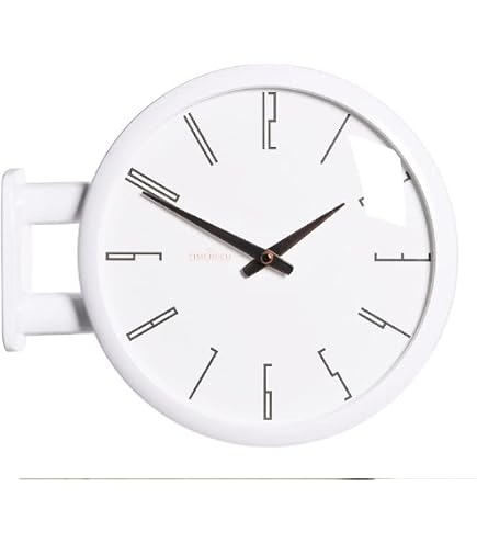 Amazon.co.jp: 両面電波時計 ダブルフェイス ウォール クロック