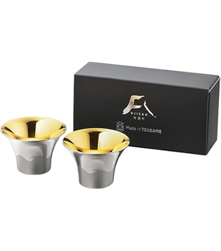 Amazon.co.jp: 三宝産業 Migaki Meister ぐい呑み 3段 桐箱2個入