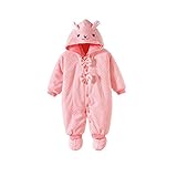 Zhhlinyuan Fashion Baby Girl Pink ブレーク Jumpsuit Bodysuit Flannel Clothes