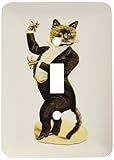 3dRose LLC lsp_62609_1 Drawing Of Fat Cat In A Tuxedo Single Toggle Switch
