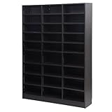 驚きの収納力！書棚 1cmピッチラック オープン 幅128 BDC-108-DB