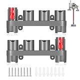 アクセサリーホルダー Dyson V15 V12 V10 V8 V7 Gen5 アタッチメントホルダー 壁取り付けツールホルダー オーガナイザー アクセサリー ダイソン掃除機用 ドッキングステーションまたは壁用 (2個パック)
