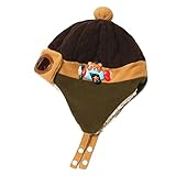 ファッション冬のベビーキッズ暖かいイヤーマフ帽子ぬいぐるみフライトはパイロットスタイルキャップギフト-Khakiキャップ