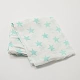 エイデンアンドアネイ / Aden+Anais おくるみ 1枚売り Bamboo Muslin swaddling wrap(,MW種類：1/aqua blue star/MILKY WAY） [並行