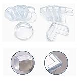 コーナークッション　コーナーガード 20セット（10個L型＋10個丸型） 透明　子供　ベビー　けが防止　机 テーブル 戸棚 家具の角を保護して Bondpaw