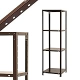 スマートラック NSTR-527 幅45×奥行45×高さ150cm 4段 ブラウン 40㎏/段