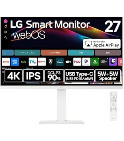 Amazon.co.jp: LGエレクトロニクス 27SR75U-W MyView Smart Monitor