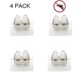 H-Partner 4 Pack Nail Drilling Free Waterproof Reusable Self Adhesive Wall Mounted Mop Hooks Broom H