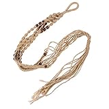 OUNONA 植物ハンガー 植物ボルダー 植物の花ポット 吊るす マクラメ 麻縄 天井 屋内 屋外 ボヘミアンスタイル