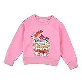 Tovadoo 子供服 ベビー服 女の子 パーカー 長袖 秋冬 スイーツ カップケーキ柄 可愛い ファッション パーティー 旅行 保育園