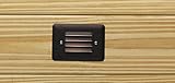 Kichler Lighting 15072AZT Louvered Face Step Light 12-Volt Deck and Patio Light, Textured Architectu