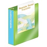 Wilson Jones 2 Inch 3 Ring Binder Heavy Duty D-Ring View Binder Extra Durable Hinge Chartreuse (W385