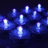 イメージ12 x防水Flameless Submersible Tealight battery-powered LEDキャンドルフローラル装飾花瓶、ウェディング誕生日パーティーイベントホワイト/ウォ
