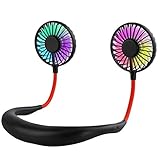 Trustnice 携帯扇風機 首かけ 七色LEDライト付き ハンズフリー ポータブル 卓上扇風機 アロマ機能 風量3段階調節 360°角度調整 7枚羽根 ミニ 扇風機 USB 小型 ファン 静音 省エネ 最小段階 12時間連続駆動 Trustnice 携帯扇風機 首かけ 七色LEDライト付き ハンズフリー ポータブル 卓上扇風機 アロマ機能 風量3段階調節 360°角度調整 7枚羽根 ミニ 扇風機 USB 小型 ファン 静音 省エネ 最小段階 12時間連続駆動