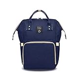 SONARINマザーズバッグ、ベビーおむつ交換バックパック、おむつバッグ、多機能旅行バックパックオーガナイザー、防水、大容量、スタイリッシュで耐久性、理想的なギフト(ダークブルー)
