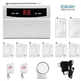 Eray Security Wireless Home and Business Security Alarm System with Auto Dial, 2 Motion Detectors,6 