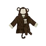 Baby Aspen Born to be Wild Monkey Hooded Spa Robe, Brown, 0-9 Months by Baby Aspen [並行輸入品]