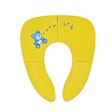 アップグレードポータブルPotty Seat for Toddlers withスキンFriendly ABS & NonSlipシリコンパッド旅行トイレトレーニングシートカバーfor Baby Ki