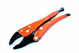 Grip-On GR11105 5-Inch Curved Jaw Locking Pliers in Orange Epoxy [並行輸入品]