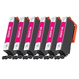 BINGSTARONE SAT 互換インク エプソン用 EPSON用 SAT インク サツマイモ インク SAT-M マゼンタ6個 対応機種:EP-712A EP-813A EP-713A EP-814A EP-714A EP-815A EP-715A EP-816A EP-716A EP-812A【大容量/残量表示対応/個包装】