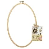 サンセイ KALEIDO FRAME カレイドフレーム 刺しゅう枠 縦型オーバルL 手芸用フレーム 約幅190mm×284mm KFO-30