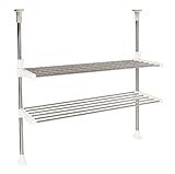 パール金属 キッチンツールスタンド ホワイト 幅80×奥行26×高さ65-110cm HB-3741