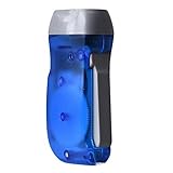 LEERYA Wind up Hand Pressing Crank Emergency Camping LED Flashlight Torch (blue) [並行輸入品]