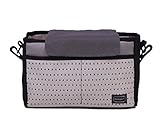 便利な ベビーカー 用 バッグ 収納 小物 大容量 フック ドリンクホルダー (ブラック)