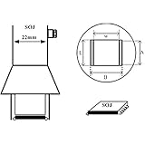 Hot Air Rework Nozzle #1184 18x8mm SOJ [並行輸入品]