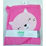 Child Of Mine by Carter's Newborn Baby Girl Hooded Towel - PINK KITTY [並行輸入品]