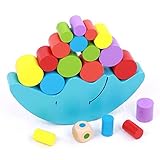 forart木製Moonビルディングブロックバランスゲームパズルと教育玩具& Gifts For Kids Toddlers Boys Girls