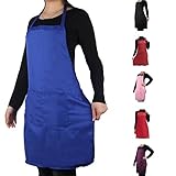 FUT(エフュ ト) 男女兼用シンプルエプロン　ベーシックスタイル作業着　ブルー