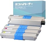 【横トナ】OKI用 TC-C4A2 再生トナー 増量版 4色セット ＜残量表示対応＞ ＜日本製球形化トナーパウダー採用＞ 対応機種: C332dnw / MC363dnw 内容: TC-C4AK2 ブラック / TC-C4AC2 シアン / TC-C4AM2 マゼンタ / TC-C4AY2 イエロー リサイクルトナー
