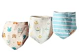 ベビー 三角スタイ 赤ちゃん よだれかけ カワイイ ３枚セット (男の子)