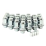 【エスティーエスミチコ】平面座 ナット トヨタ 日産 純正 ホイール 用 ギアロック 歯車型 ショート ロング (ロングP1.5 24個)