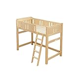 パイン天然木 ロフトベッド ショートサイズ 北欧パイン/ナチュラル