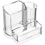 Sweet Plus ペンスタンド ペン立て メイクブラシ ペン 小物 文房具 収納 卓上 机上 デスクオーガナイザー (角型)