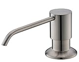 Hotis Commercial Stainless Steel Brushed Nickel Countertop Lotion Kitchen Sink Built in Hand Soap Di