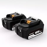 DIGIFORCE マキタ 18V バッテリー 互換 BL1860B 6.0Ah 日本メーカー保証 大容量 掃除機 電動工具用 【2個セット】