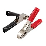 uxcell 自動車バッテリーテスタークリップ　ブースター用バッテリークリップ　30A(赤/黒)1セット　8本入