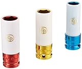 Chicago Pneumatic SS413WP 1/2" Drive 3 Piece Metric Deep Wheel ProtectorImpact Socket Set [並行輸入品]