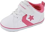 (コンバース) CONVERSE MINI P-L N キッズ ベビー ハイカット スニーカー (6.0[13.0cm], ホワイト/ピンク)