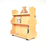 Ace Baby Furniture Bear Mobile Double-Sided Bookcase, Natural Maple [並行輸入品]