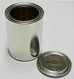 水性用 密閉性良好 ダブルふた 内面 コーティング 丸 空缶 1L /ブリキ缶 丸缶 あき缶 無地缶 塗料 小分け
